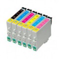 Kit 6 Cartuchos Epson R270 | R390 | RX590 | TX720WD - TO82 Importado Compatível